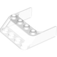 Lego čelní sklo 4x4x1, průhledná čirá (4188129, 4140007)